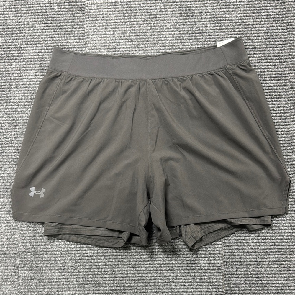 Under Armour Gray Athletic Shorts Lightweight Moisture-Wicking